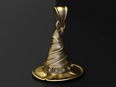 Magic Spellcaster Hat Charm 3D Print Model