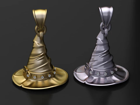 Magic Spellcaster Hat Charm 3D Print Model