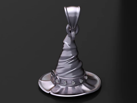 Magic Spellcaster Hat Charm 3D Print Model