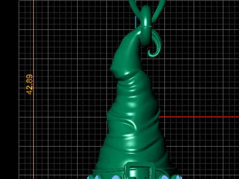 Magic Spellcaster Hat Charm 3D Print Model