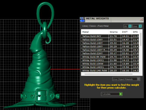 Magic Spellcaster Hat Charm 3D Print Model