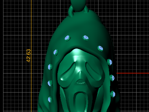 हुड वाला रेथ मास्क पेंडेंट 3D प्रिंट मॉडल