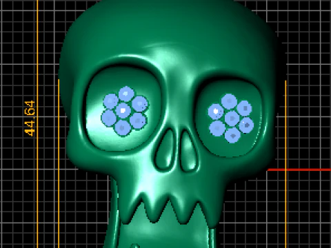 Smiling Skull Charm 3D Print Model