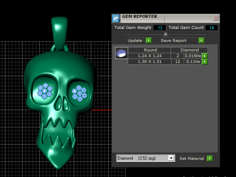 Urok uśmiechniętej czaszki Model do druku 3D