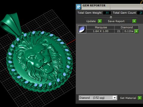 Majestic Lion King Medallion 3D Print Model