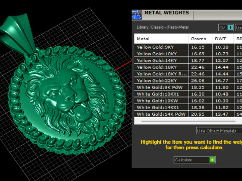 Majestic Lion King Medallion 3D Print Model