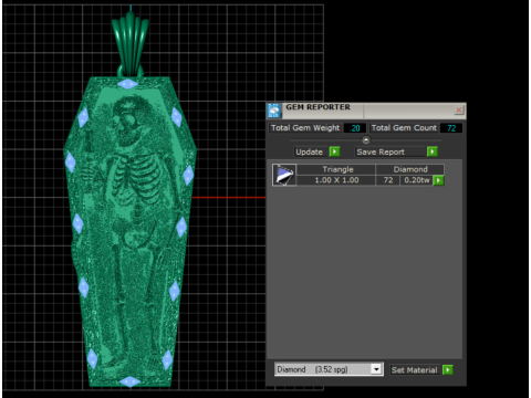 Coffin Relic Skeleton Pendant Trio 3D Printable Jewelry Collection 3D Print Model