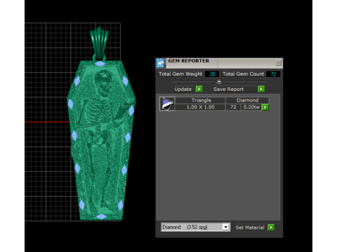 Coffin Relic Skeleton Pendant Trio 3D Printable Jewelry Collection 3D Print Model