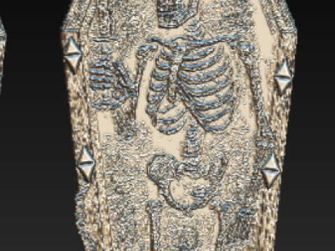 Coffin Relic Skeleton Pendant Trio 3D Printable Jewelry Collection 3D Print Model