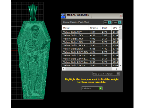 Coffin Relic Skeleton Pendant Trio 3D Printable Jewelry Collection 3D Print Model