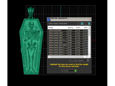 Coffin Relic Skeleton Pendant Trio 3D Printable Jewelry Collection 3D Print Model