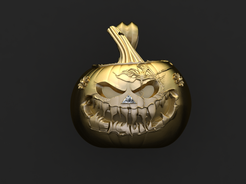 Koleksi Liontin Raja Labu Jahat Model Cetak 3D