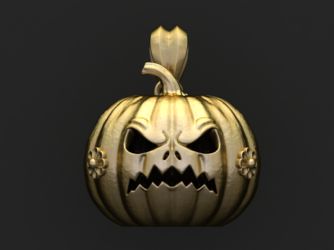 Koleksi Liontin Raja Labu Jahat Model Cetak 3D