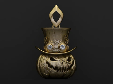 Evil Pumpkin King Pendant Collection 3D Print Model
