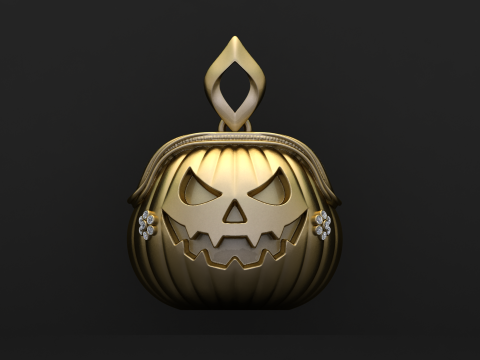 Koleksi Liontin Raja Labu Jahat Model Cetak 3D