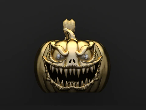 Evil Pumpkin King Pendant Collection 3D Print Model