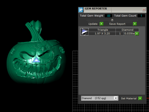 Koleksi Liontin Raja Labu Jahat Model Cetak 3D