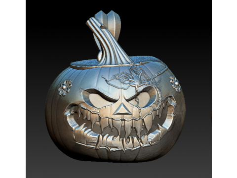 Koleksi Liontin Raja Labu Jahat Model Cetak 3D