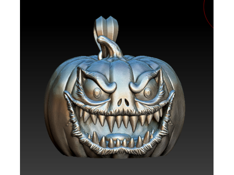 Koleksi Liontin Raja Labu Jahat Model Cetak 3D