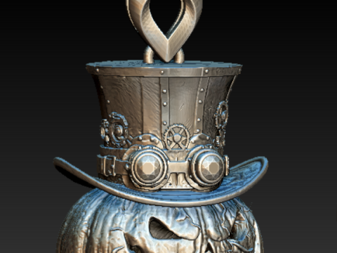 Koleksi Liontin Raja Labu Jahat Model Cetak 3D