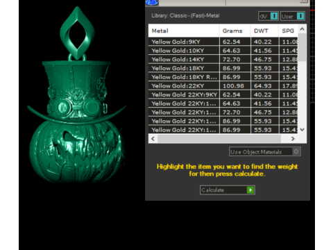 Koleksi Liontin Raja Labu Jahat Model Cetak 3D