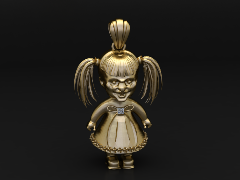 प्यारा बनी गार्जियन पेंडेंट 3डी प्रिंट करने योग्य मॉडल 3D प्रिंट मॉडल