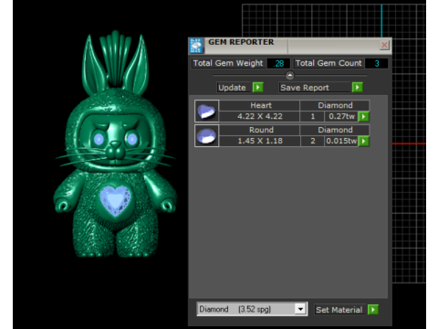 प्यारा बनी गार्जियन पेंडेंट 3डी प्रिंट करने योग्य मॉडल 3D प्रिंट मॉडल
