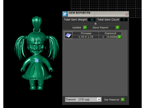 प्यारा बनी गार्जियन पेंडेंट 3डी प्रिंट करने योग्य मॉडल 3D प्रिंट मॉडल