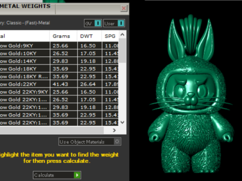 प्यारा बनी गार्जियन पेंडेंट 3डी प्रिंट करने योग्य मॉडल 3D प्रिंट मॉडल