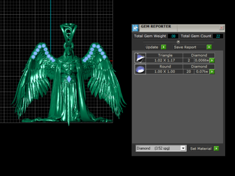 Modelo para impressão 3D com pingente de esqueleto camuflado Golden Reaper Modelo de Impressão 3D