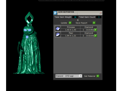 Modelo para impressão 3D com pingente de esqueleto camuflado Golden Reaper Modelo de Impressão 3D