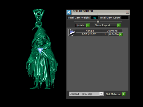 Modelo para impressão 3D com pingente de esqueleto camuflado Golden Reaper Modelo de Impressão 3D