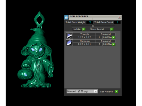 Modelo para impressão 3D com pingente de esqueleto camuflado Golden Reaper Modelo de Impressão 3D
