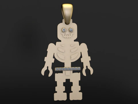Haunted Castle Halloween Pendant 3D Printable Model 3D Print Model
