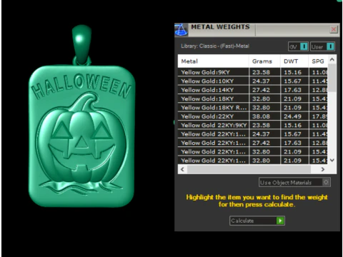Haunted Castle Halloween Pendant 3D Printable Model 3D Print Model