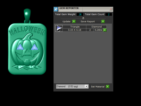 हॉन्टेड कैसल हैलोवीन पेंडेंट 3डी प्रिंट करने योग्य मॉडल 3D प्रिंट मॉडल