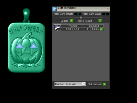 Haunted Castle Halloween Pendant 3D Printable Model 3D Print Model