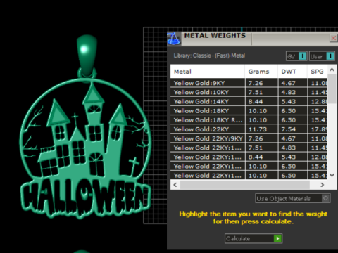 हॉन्टेड कैसल हैलोवीन पेंडेंट 3डी प्रिंट करने योग्य मॉडल 3D प्रिंट मॉडल