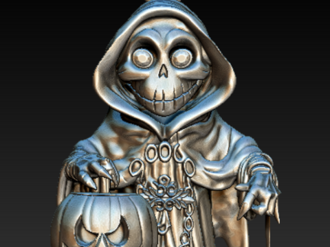 カボチャかかしモンスター ペンダント 3D 印刷可能モデル 3Dプリントモデル