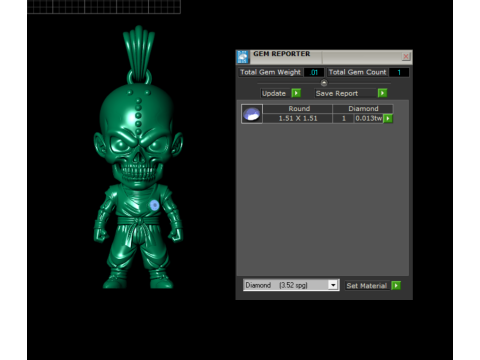 カボチャかかしモンスター ペンダント 3D 印刷可能モデル 3Dプリントモデル