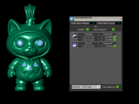 カボチャかかしモンスター ペンダント 3D 印刷可能モデル 3Dプリントモデル