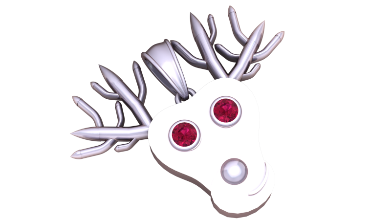 Wisiorek z poroża ducha Model do druku 3D Model do druku 3D .c4d .max .obj .3ds .fbx .stl .blend 