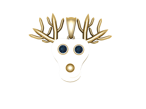 Wisiorek z poroża ducha Model do druku 3D Model do druku 3D