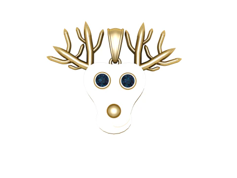 Antler Spirit Pendant 3D Printable Model 3D Print Model