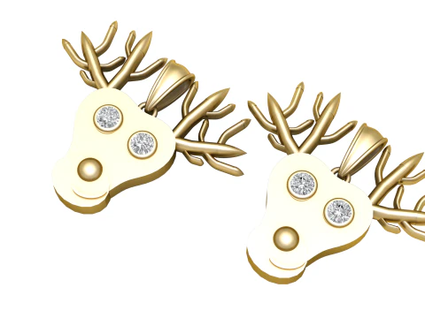 Antler Spirit Pendant 3D Printable Model 3D Print Model