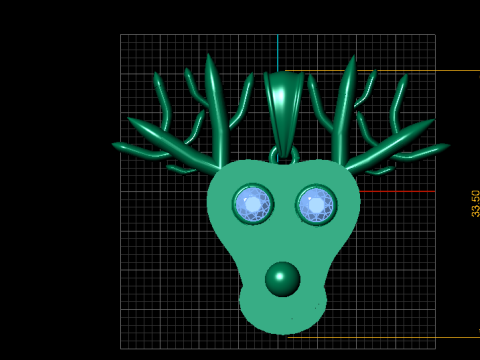 Wisiorek z poroża ducha Model do druku 3D Model do druku 3D