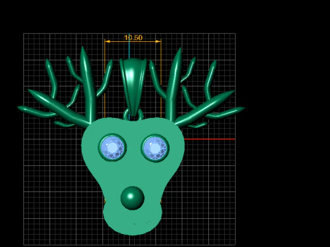 Antler Spirit Pendant 3D Printable Model 3D Print Model
