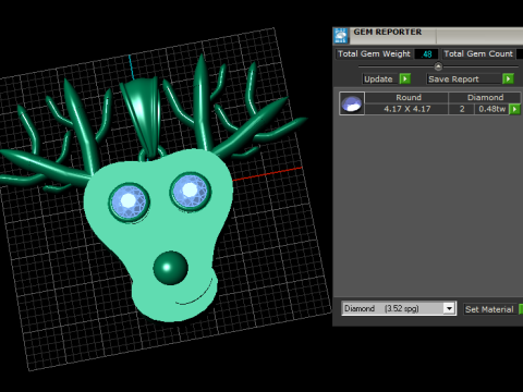 Wisiorek z poroża ducha Model do druku 3D Model do druku 3D
