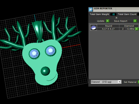 Antler Spirit Pendant 3D Printable Model 3D Print Model