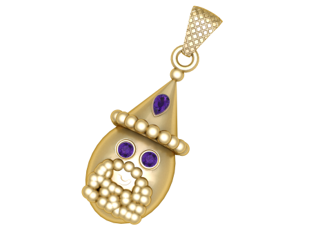 Підвіска Санта-Гном 3D Принт Модель